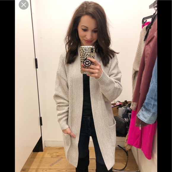 Express mauve pink knit sweater cardigan sz XS - Picture 6 of 6